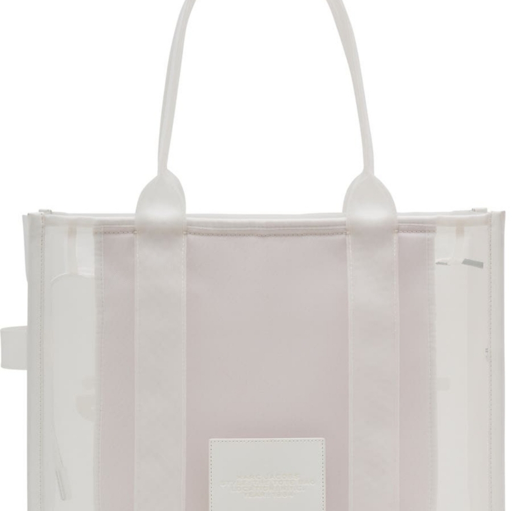 Marc Jacobs The Large Mesh Tote Bag White Authentic With Dust Bag NWT - Picture 3 of 16